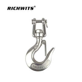 RICHWITS 不锈钢 叉式旋转货钩 链条钩 羊角滑钩 起重吊钩
