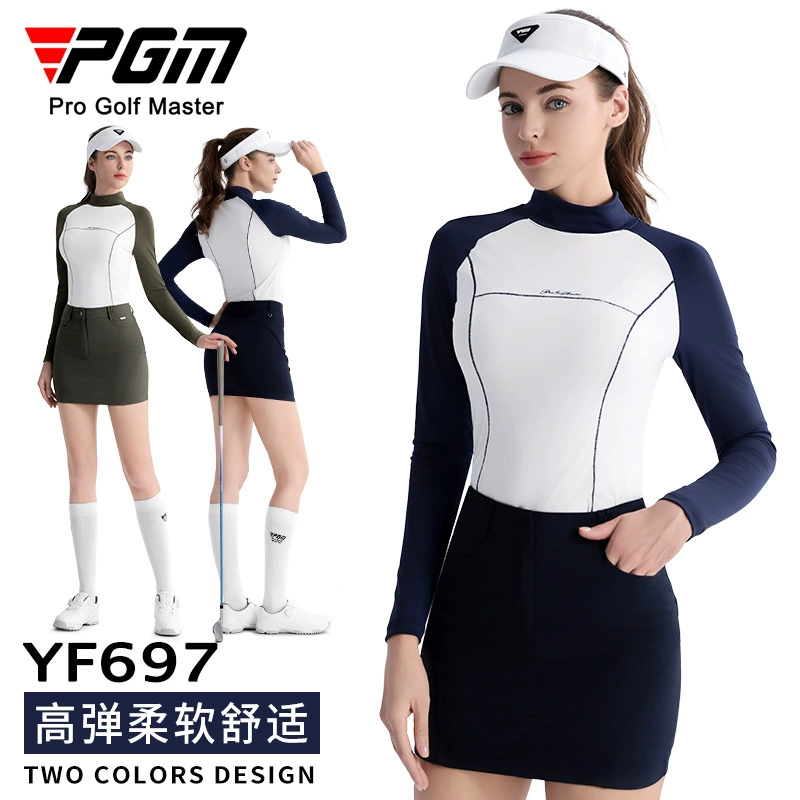 PGM Golf Одежда для женщин с длинными рукавами блузка бедра короткая юбка облегшая талия спортивный костюм golf одежда