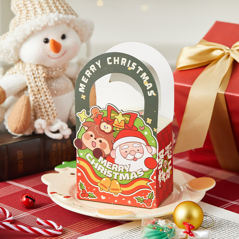 クリスマスギフトボックスアップルギフトバッグクリスマスイブ包装空の子供のお土産キャンディスナック小さなアイデア|undefined