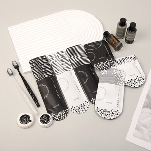 Chain Hotel Disposable Toiletries Set Soft Film Bag Three-Sided Sealing Disposable Toothbrush Comb Razor