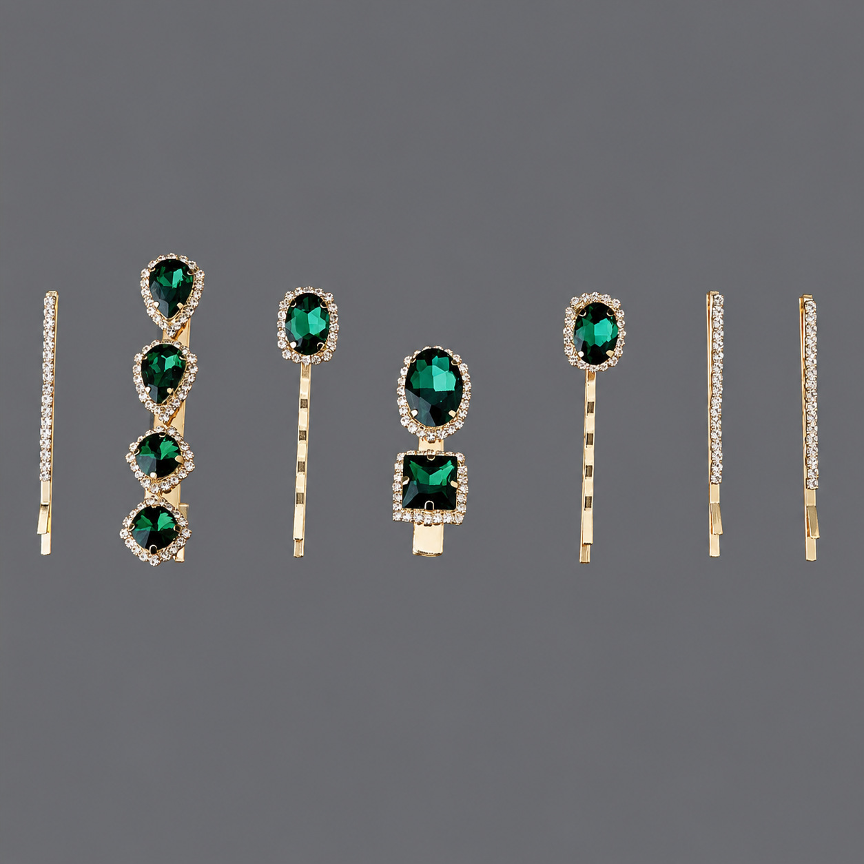 Horquilla de zirconio de lujo ligero europeo y americano con incrustaciones de diamantes, pinza de pelo de alta gama para mujer, suministro mayorista transfronterizo directo de fábrica.
