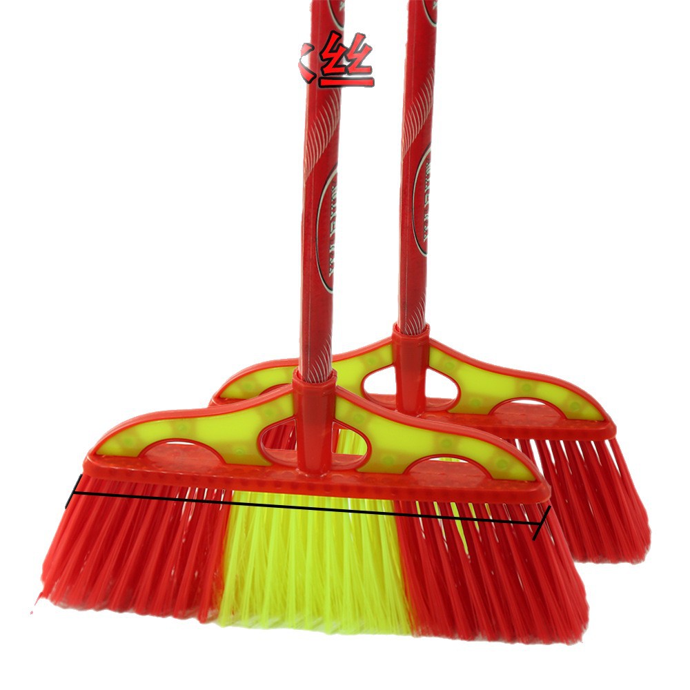 Escoba de plástico grueso de pelo duro herramientas de limpieza de escopo de limpieza de escopo de limpieza mayorista de la escuela image 6