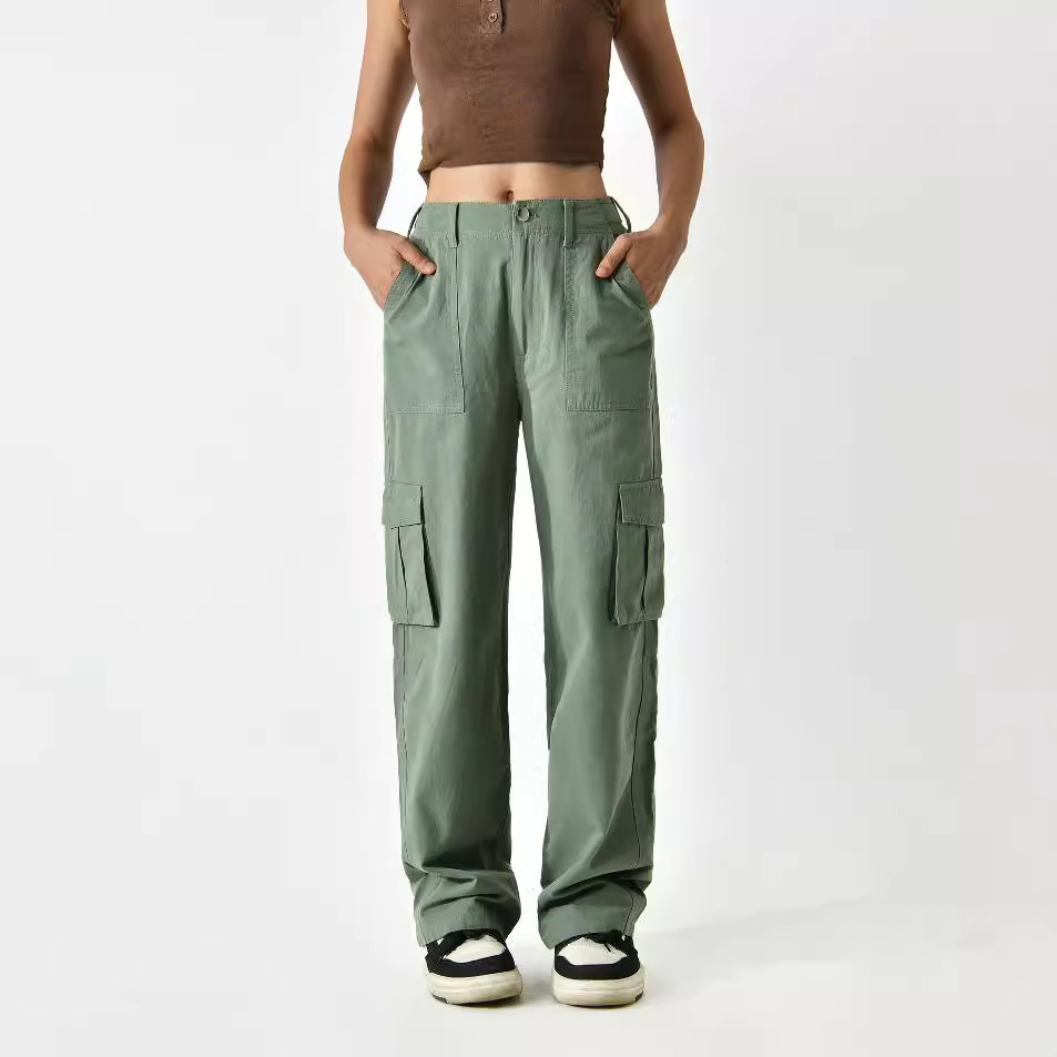 Pantalones cargo versátiles y holgados de Amazon para mujer, pantalones de mujer modernos y ajustados con múltiples bolsillos