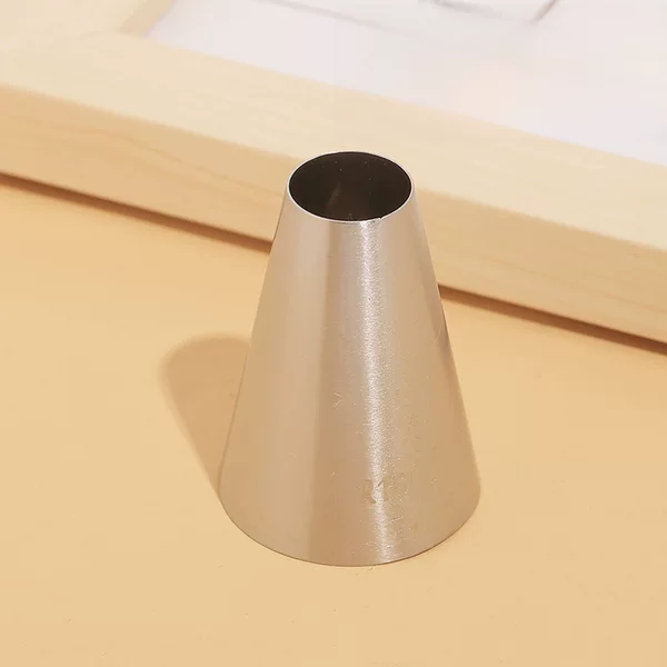 R16L# large round mouth round cream biscuit pastry nozzle 304 stainless steel baking DIY tool extra large