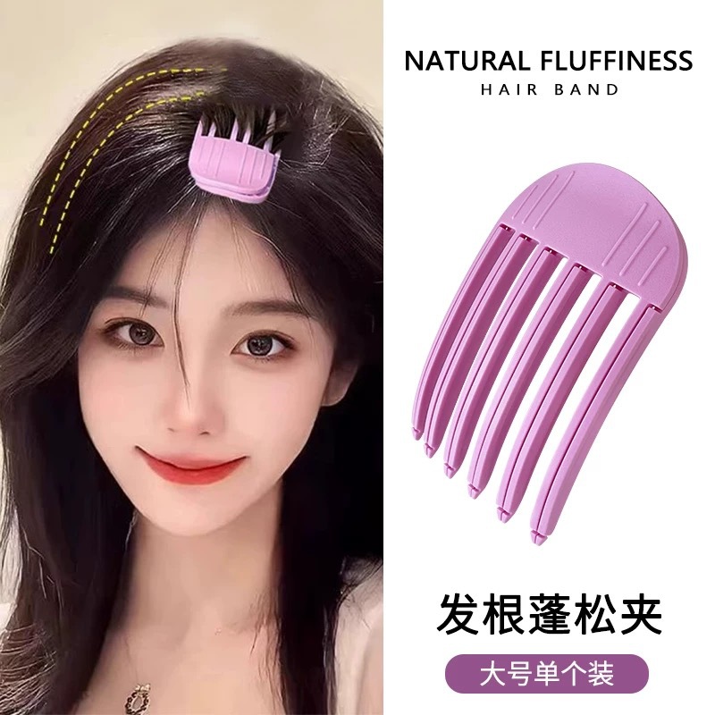 보라색 분홍색 6개 치아