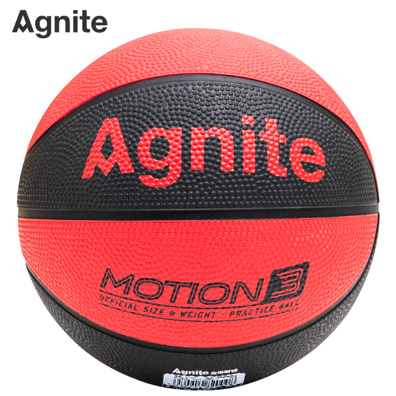 得力安格耐特F1101卡通3号橡胶篮球玩具篮球幼儿园拼色拍球皮球