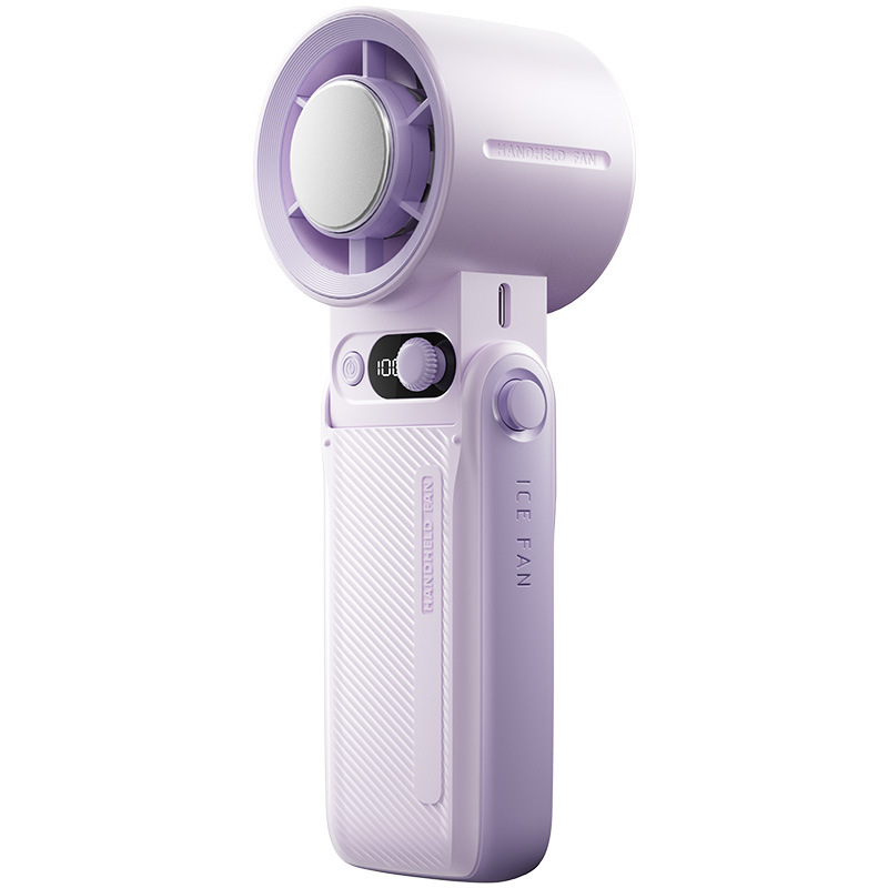 Huaqiangbei A228-6000mAh 냉각 접이식 팬-밝은 보라색