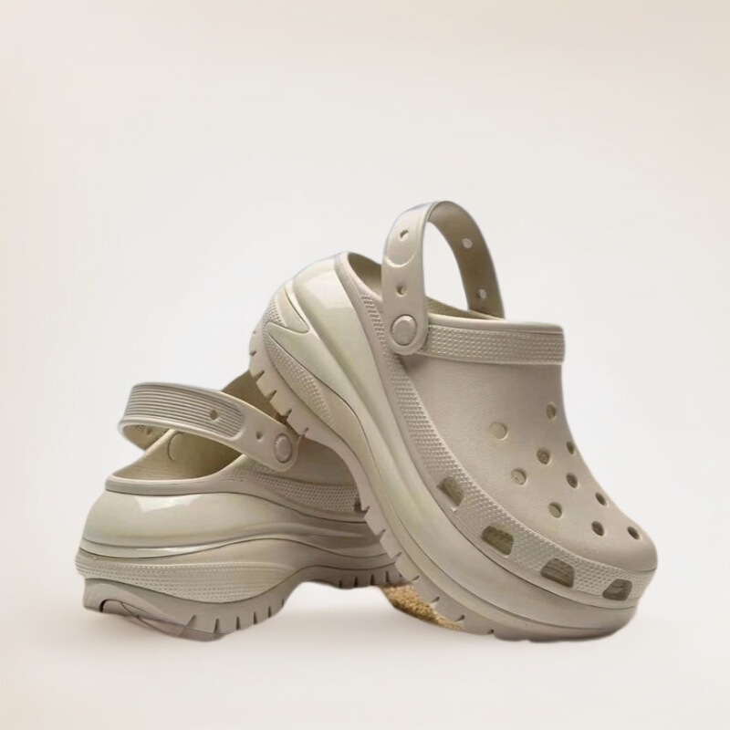 Lightweight Perforated Shoes for Women 2024 New Model, Super Comfortable, Breathable, Casual, Height-Increasing, Thick-Soled, Summer Outdoor Wear, Cross-Border Wholesale