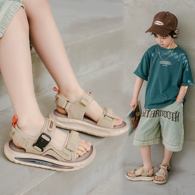 Сандалии для мальчиков 2025 новый спортивный детский пляжный ботинок