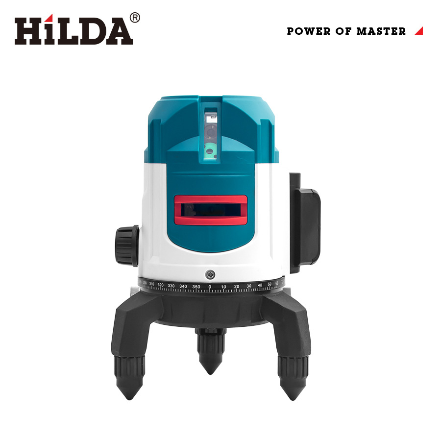 HIKDA/希尔达5线水平仪绿光高精度室外强光防光防摔跨境热卖