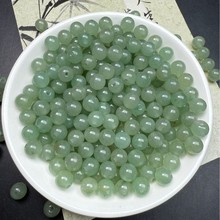 天然东陵玉6mm圆珠散珠批发 DIY手链项链玉石饰品散珠子批发