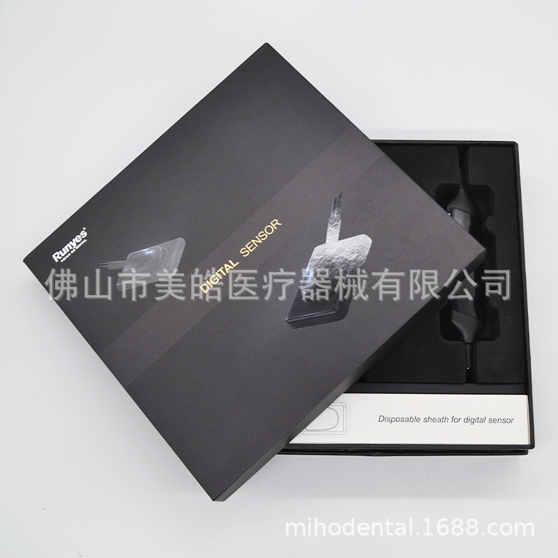 Sensor de máquina de rayos X de la máquina de película Runyes Sensor digital oral dental del sistema de imagen del sensor de campo azul