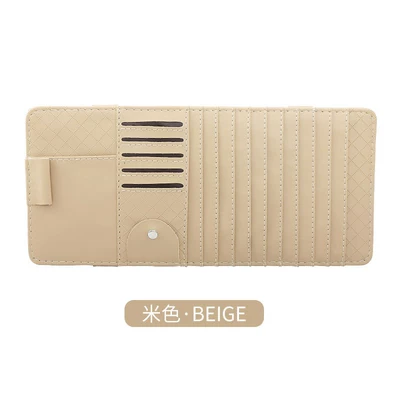 Multimediya və saxlama aksesuarları Bag, Multifunctional Sun Visor Cover - anti-sheepskin-cd-clip-beige