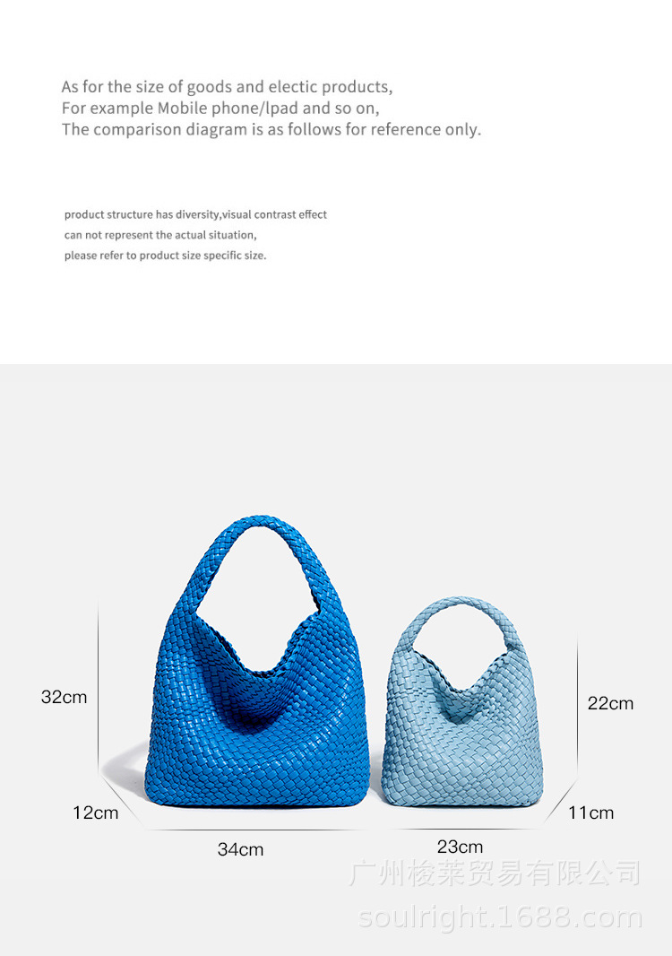 PU handwoven Bucket Bag3