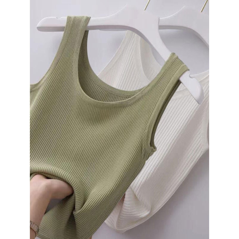 Summer ice silk thread sling slim sleeveless all-match vest Korean style inner wear slimming solid color top bottoming shirt