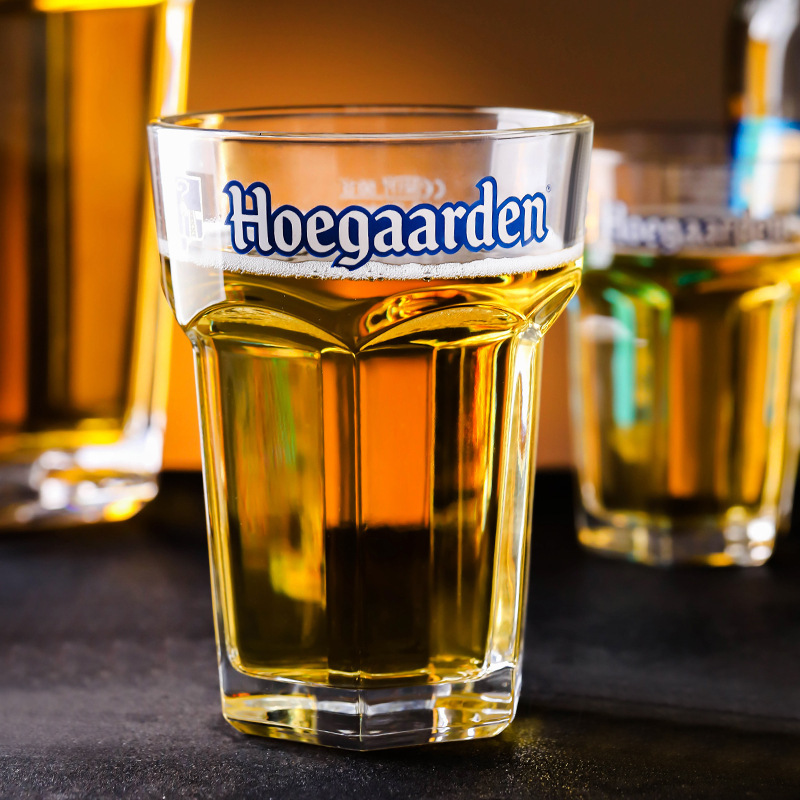 Vaso de cristal súper grande de celebridades de Internet Vaso de cerveza blanca Bélgica Fujia Vaso de bomba hexagonal de gran capacidad de barra Espesar