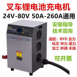 电动叉车充电器 合力杭叉BYD中力24V48V72V80V叉车锂电充电机配件