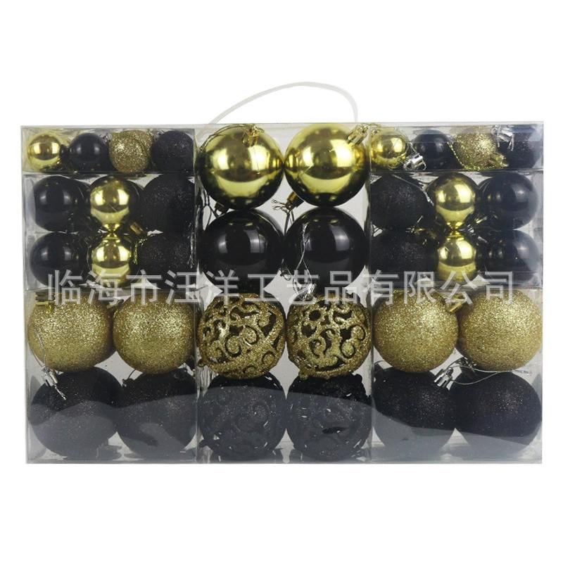 Gift box, plastic set, Christmas decorations, direct factory sales, 3/4/6cm