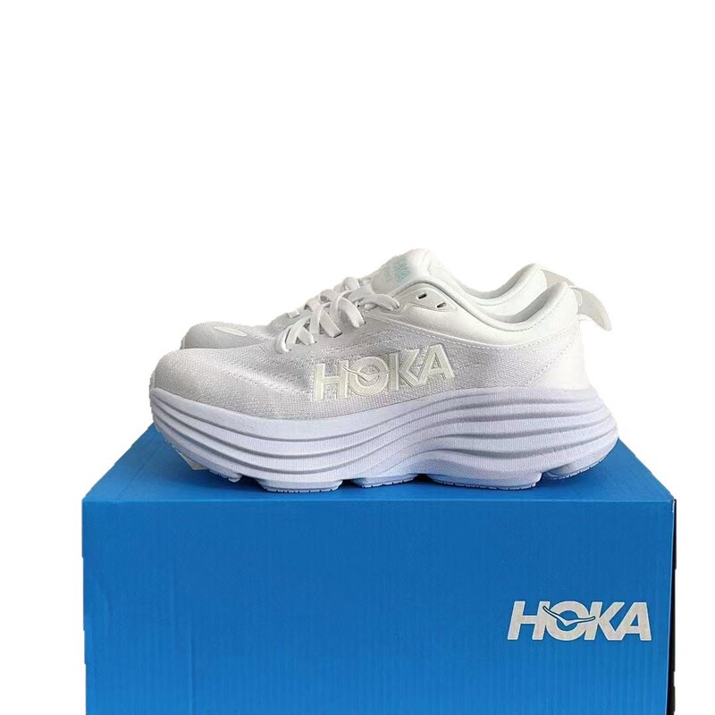 国境を越えた貿易レッドカード工場 HOKA Bondi 8 男女兼用 Bondi8 クッション性、反発性、耐摩耗性ランニング通気性スポーツシューズ|undefined