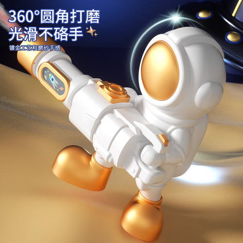 Cross-border new product electric spray astronaut toy spray gun children's fun luminous music gift for boys and girls