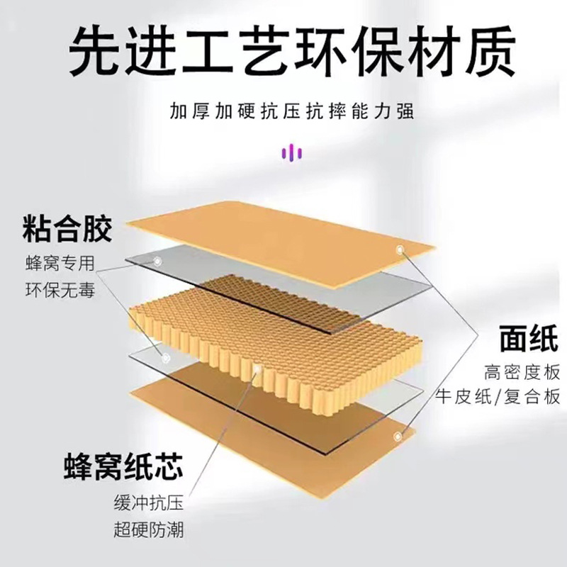 定  制蜂窝纸板快递物流通用包装特硬牛卡纸包装盒加厚蜂窝纸E18