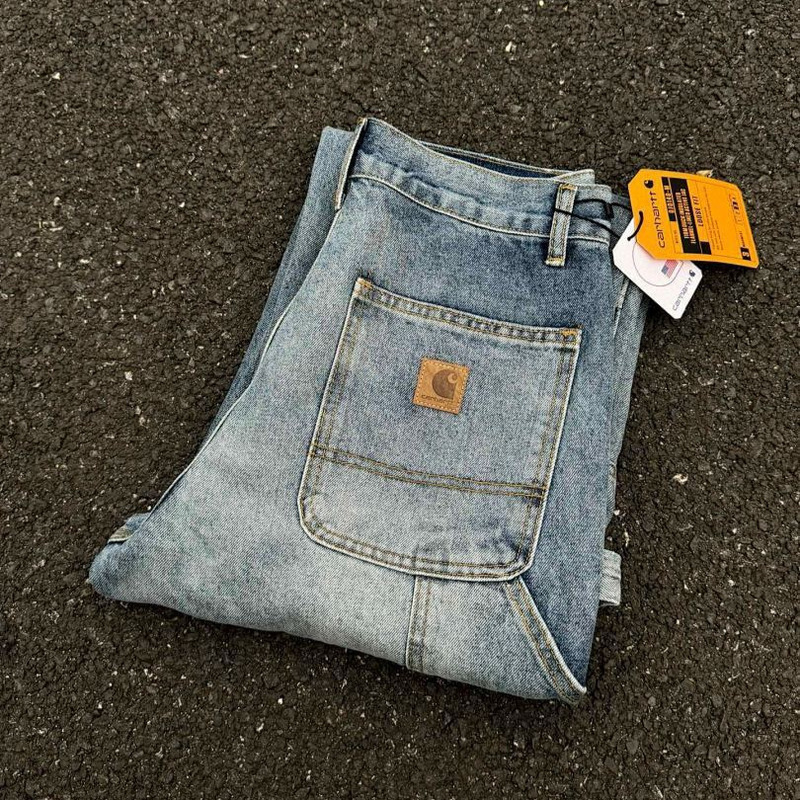 Cross-Border High Version Carhartt Logging Worker Japanese Workwear Style Loose Straight High Street Jeans