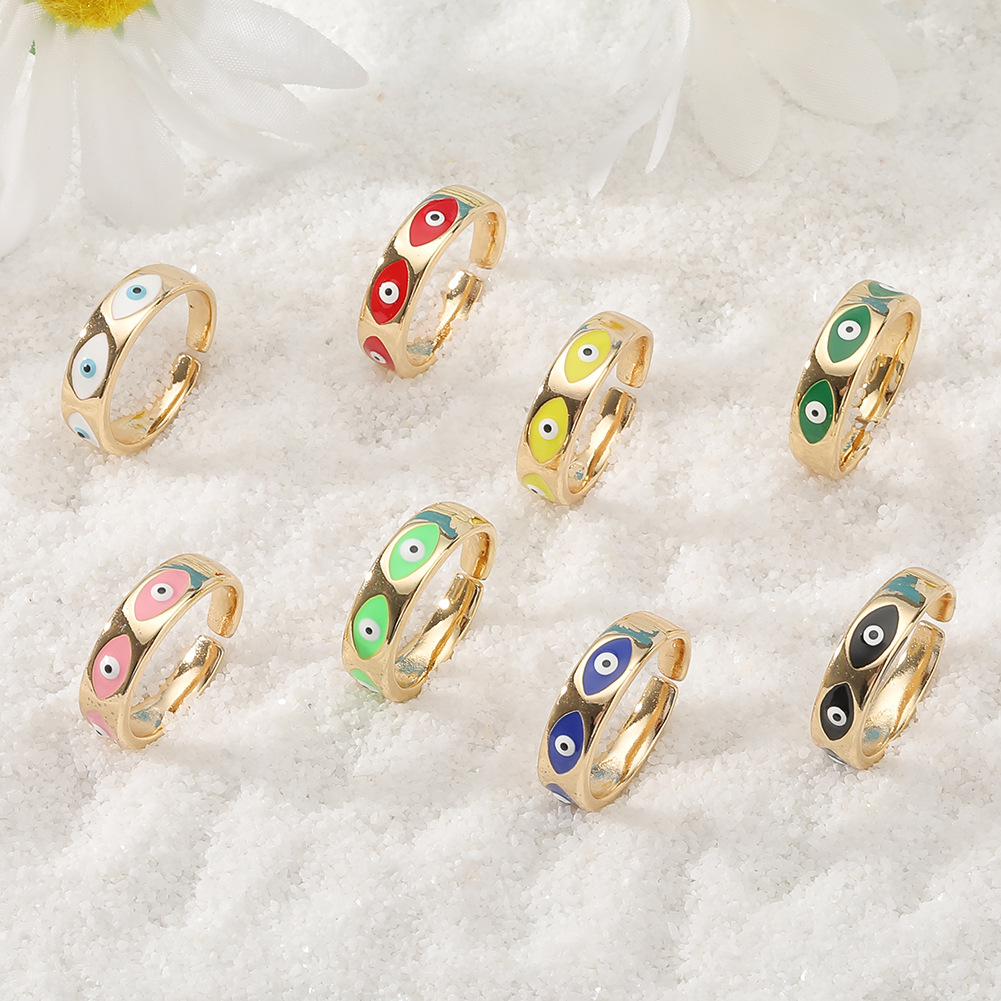 Fashion Devilu0027S Eye Copper Open Ring Copper Rings