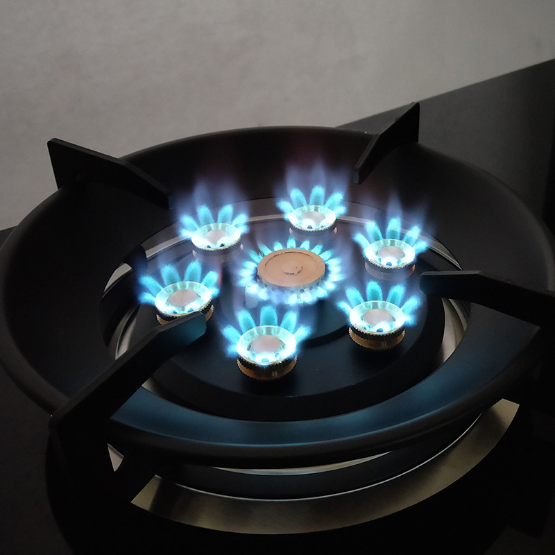 B04 fuego feroz estufa de gas estufa de doble hogar de escritorio incrustado de doble propósito estufa de gas natural estufa de gas licuado al por mayor