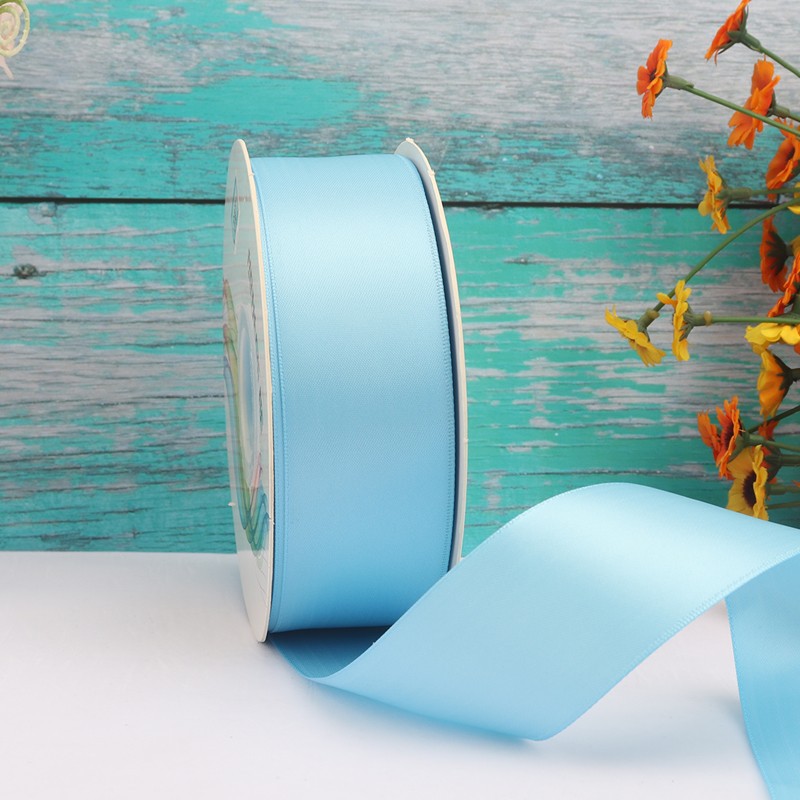 Cinta de satén de doble cara de 4 cm para manualidades, cinta de poliéster, cinta para flores, cinta de seda, cinta para decoración de pasteles, cinta para cajas de regalo, accesorios para el cabello, lazos para regalo image 35