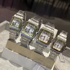 Santos Watch Dumont Roman Series Quartz Square Watch Couple Style Fashion Blue Balloon Cross-Border Wholesale Direct
