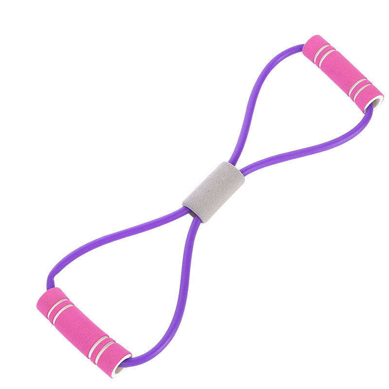 Eight-character Puller Home Yoga Exercise Sit-up Fitness Equipment Female Open Shoulder Elastic Rope8-character Pull Belt