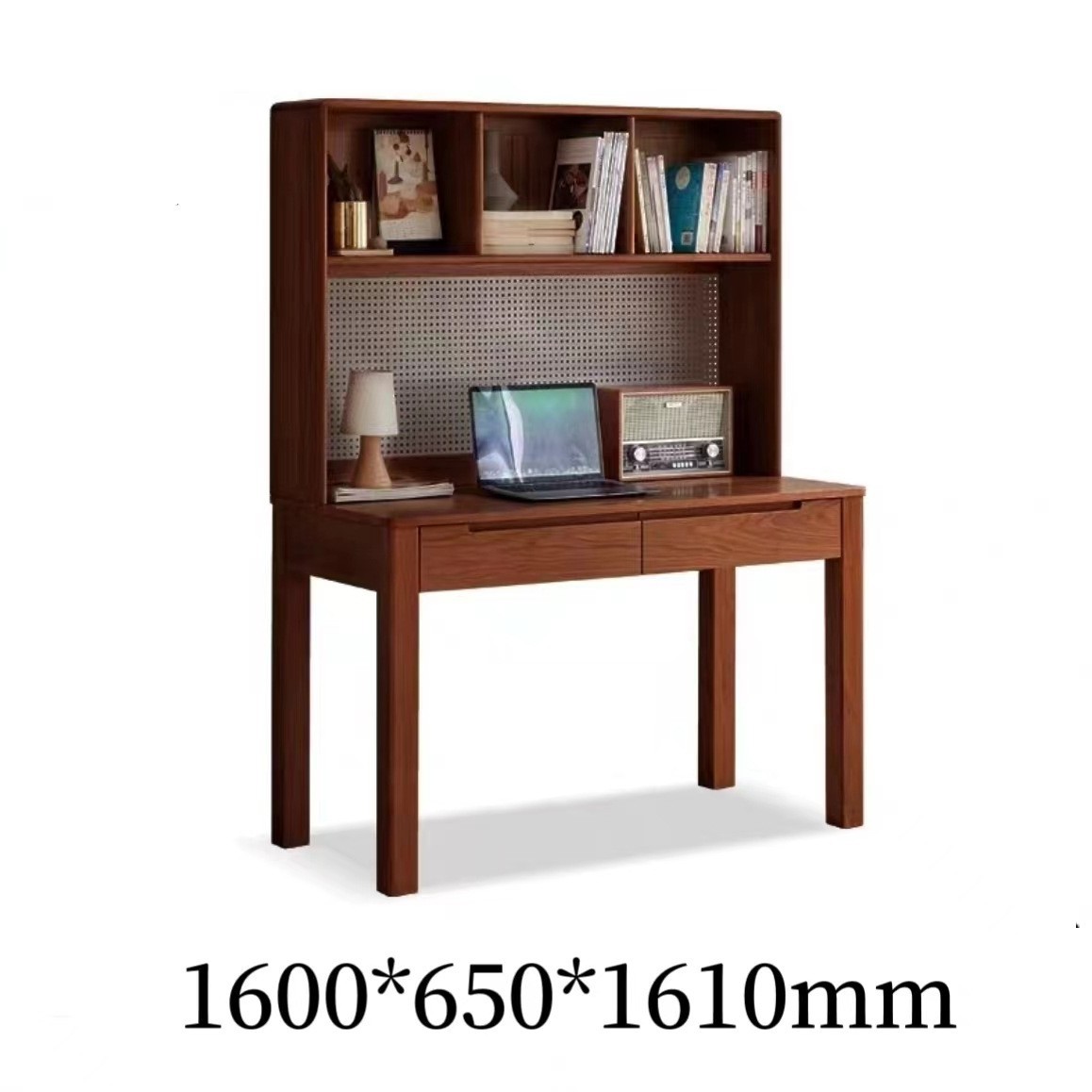 Цвет ореха 1.6m письменный стол+ на полках: 1600*650*1610мм