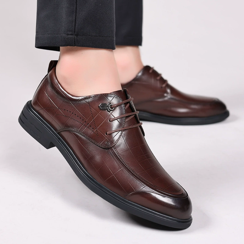 Мужская обувь новая кожаная мягкая подошва, дышащая повседневная кожаная обувь для мужчин