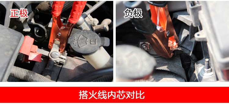 Car Battery Jumper Cables, Pure Copper, Heavy-Duty Battery Clamps, Battery Connection Cables, Jump-Start Cables