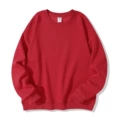 Big red velvet crew neck sweatshirt