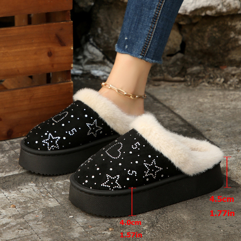 2026 New Autumn/Winter Women's Thick-Soled Plush Snow Boots with Sequin Upper, Popular Large-Size Shoes for Women 2026 New Autumn/Winter Women's Thick-Soled Plush Snow Boots with Sequin Upper, Popular Large-Size Shoes for Women