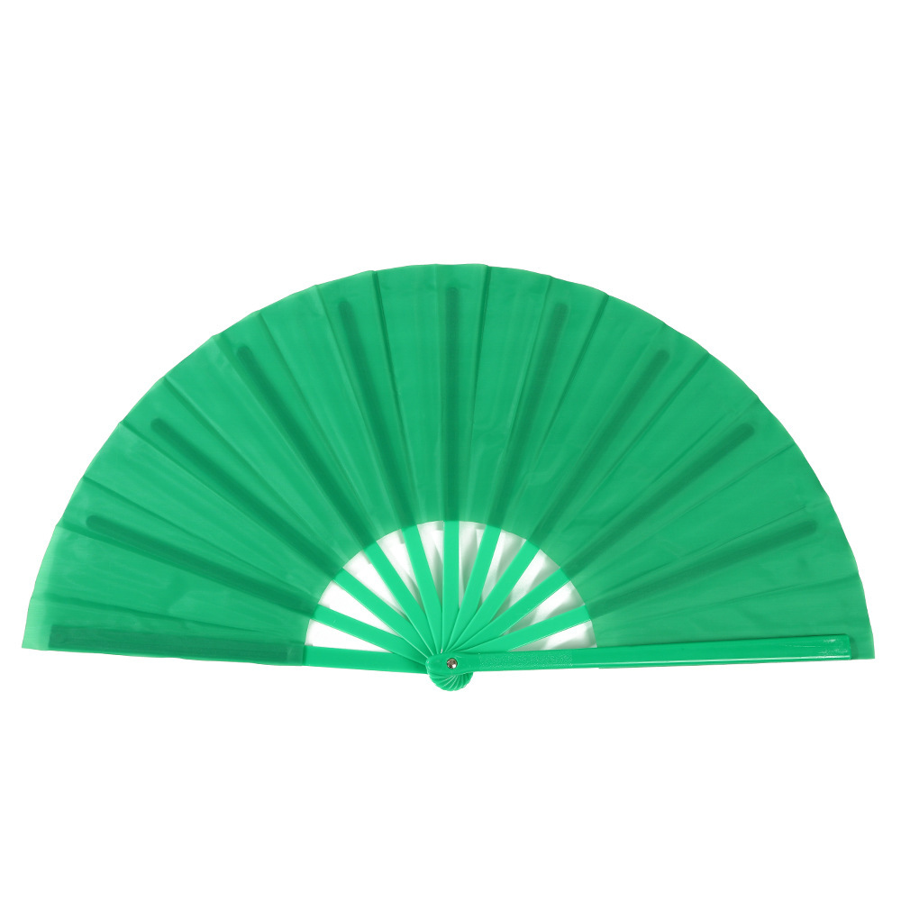 Fabricante Tai Chi Kung Fu Fan Plaza Artes marciales Performance Ventilador plegable de plástico Ventilador de viento chino rojo