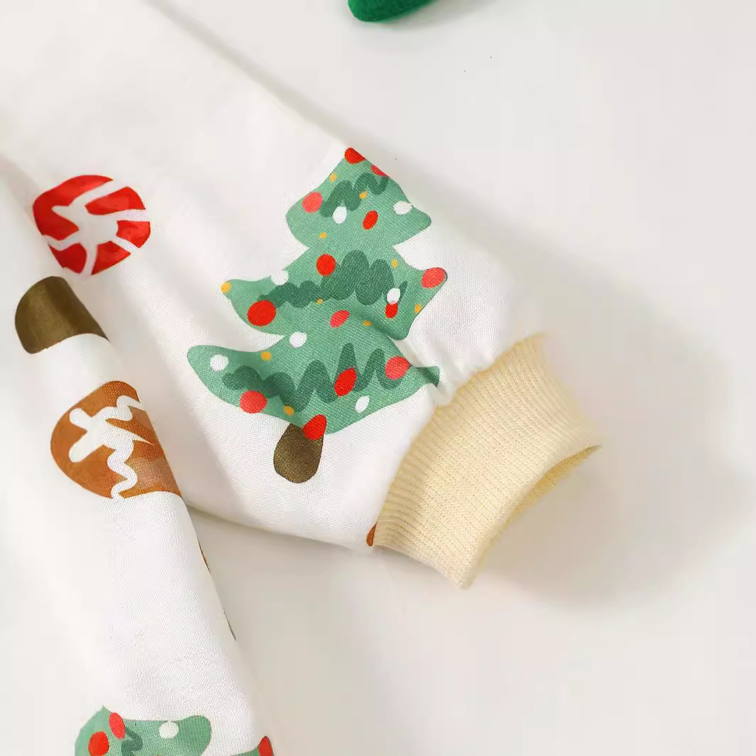 국경 간 크리스마스 폭발  귀여운 색 크리스마스 트리 하 옷 크리스마스 등반 옷 0-1 세