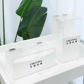 美容院储物盒LOGO用品大全护肤品纹绣工具化妆棉推车上收纳盒