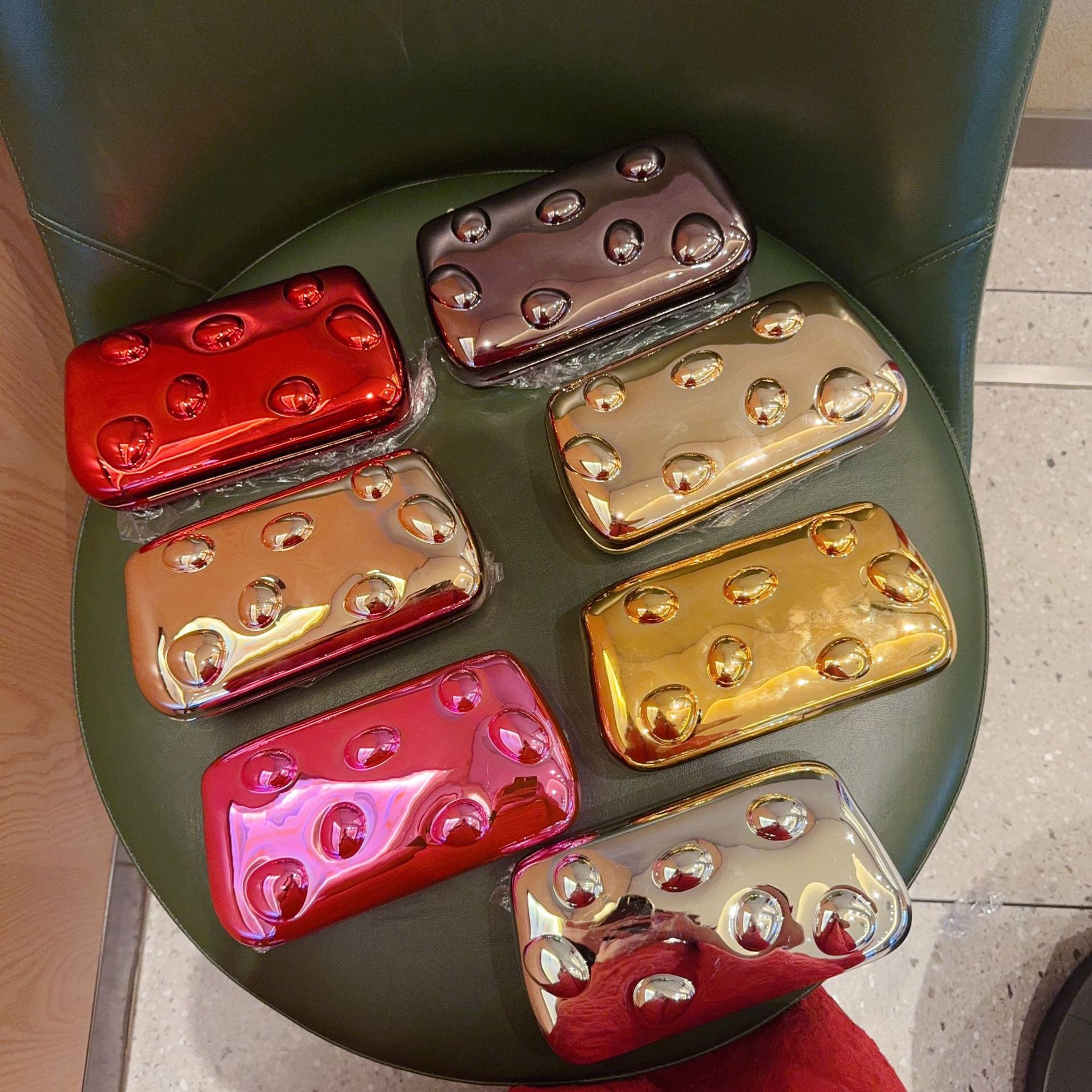 Personalidad transfronteriza lujosa bolsa de cena de damas elegante bolsa de cena de fiesta esquinilla bolsa de mano de alto nivel