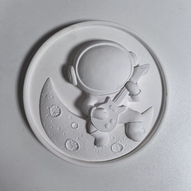 白い胚石膏人形着色レリーフ絵画手作り石膏着色画板アロマセラピー手描き冷蔵庫マグネットレリーフ絵画|undefined