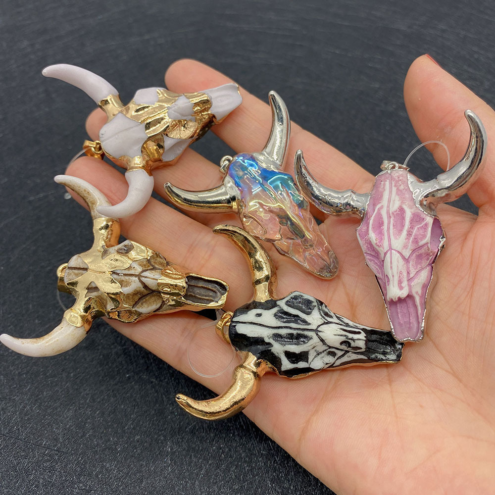 15g Weight Artificial Crystal Inlay Material 1 Piece Arylic Artificial Crystal Cattle