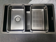 304不锈钢水槽沥水篮洗菜盆厨房洗碗池淘菜漏水网家用沥干碗碟架