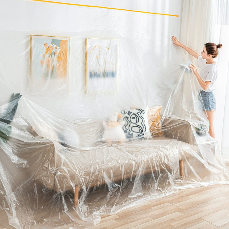 Пылезащитный чехол диван пылезащитная пленка для украшения мебели одноразовый пылезащитный пластиковый чехол для покрытия пыли Домашняя защитная пленка