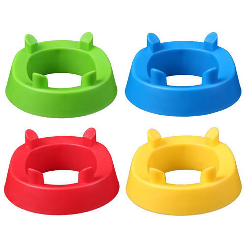 Football logo saucer ball holder thickened large mouth basketball training obstacle ball storage rack base display ball rack