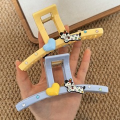 かわいい漫画のヘアアクセサリー子犬サメクリップ後頭部用の大きなヘアクリップハイエンドヘアグリッターインターネットセレブガールグリッパー