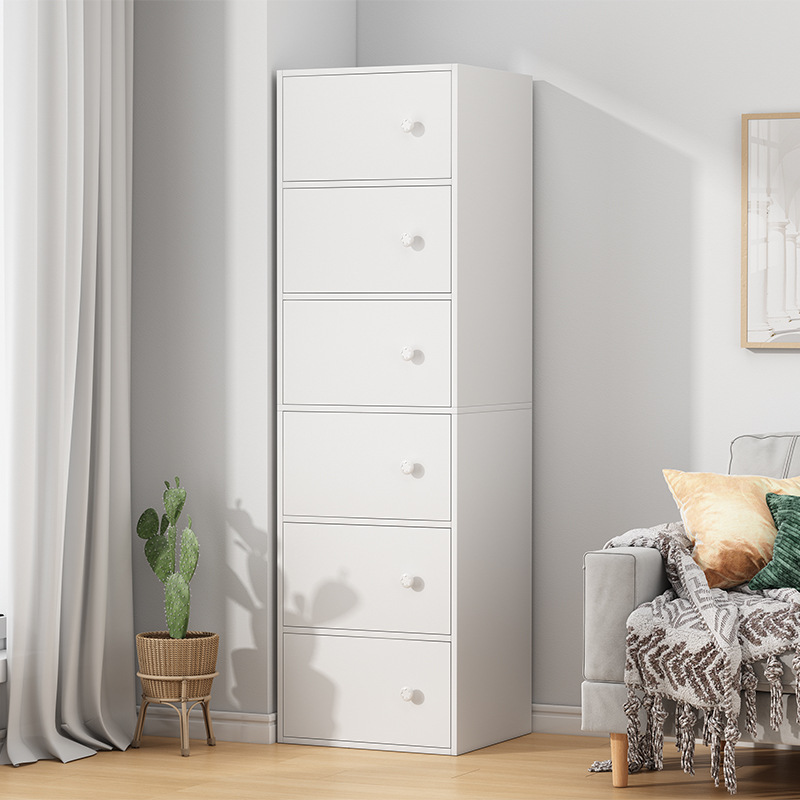 Bookshelf living room wall-mounted with door cabinet, bedroom storage and organization cabinet, modern minimalist office simple standing bookshelf