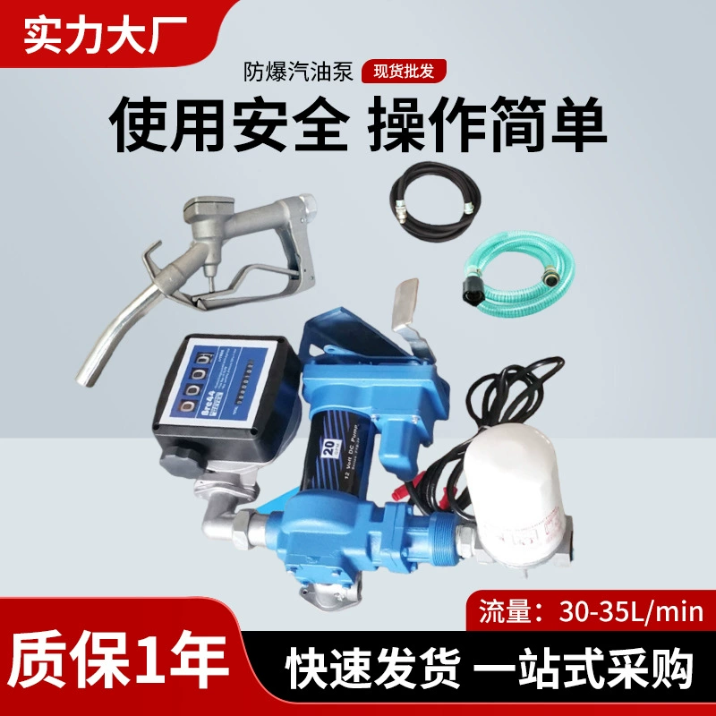 12V24v DC взрывозащищенный Электрический комбинированный дизельный бензиновый насос Самовсасывающий насос для борьбы с беспорядками
