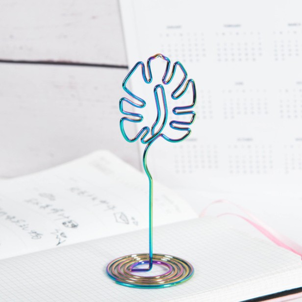 거북이 잎 노트 클립-다채로운 색상