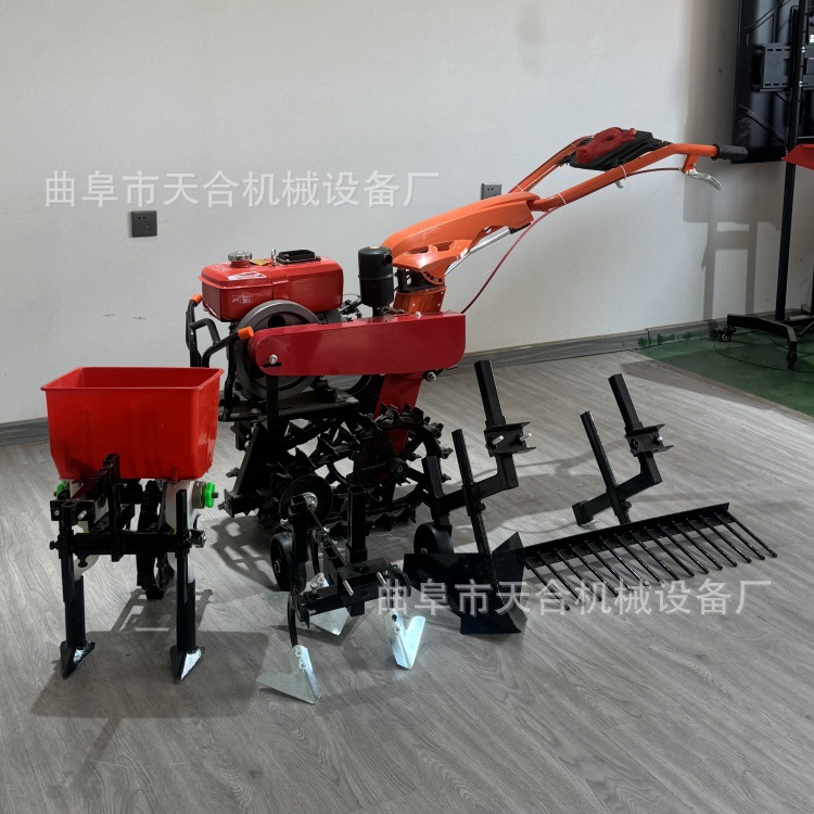 双链轨微耕机履带式旋耕田地管理机 开沟犁施肥耘锄耙地功能多